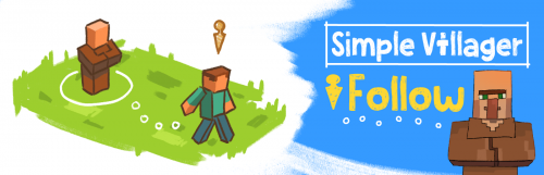 Simple Villager Follow poster